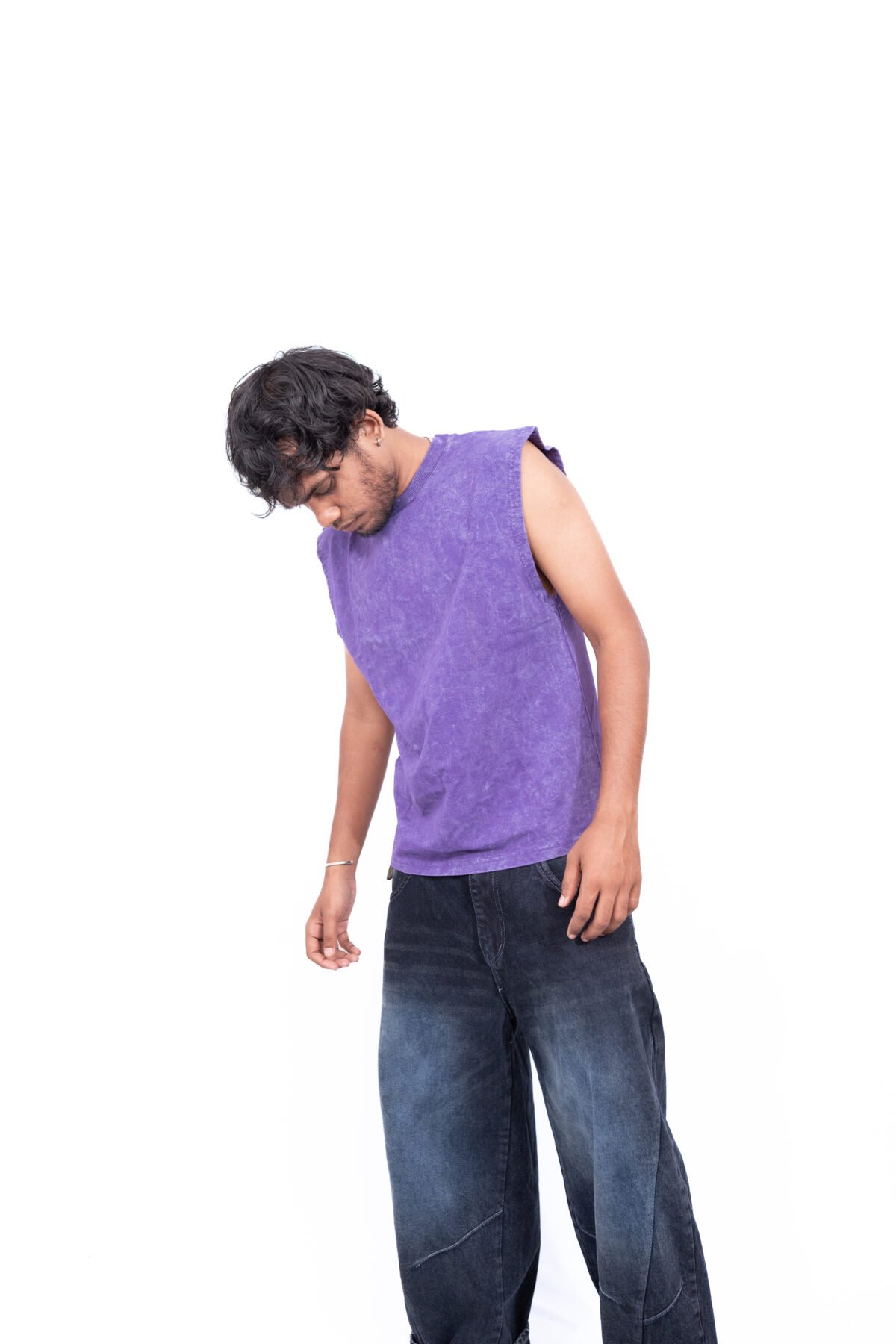 Balenciaga Dragon Print Purple Sleeveless Tee – Vintage Washed
