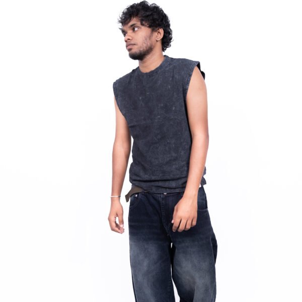 balenciaga-dragon-print-black-sleeveless-tee-vintage-washed